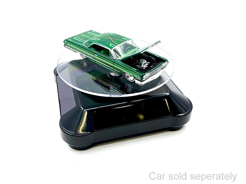 3.5″ Solar Rotating Display Stand with Black Base for 1/64 Scale Model Cars11 by Other