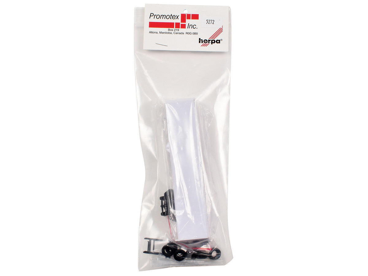 40ft Dry Van Trailer White 1/87 (HO) Plastic Model by Promotex by Promotex