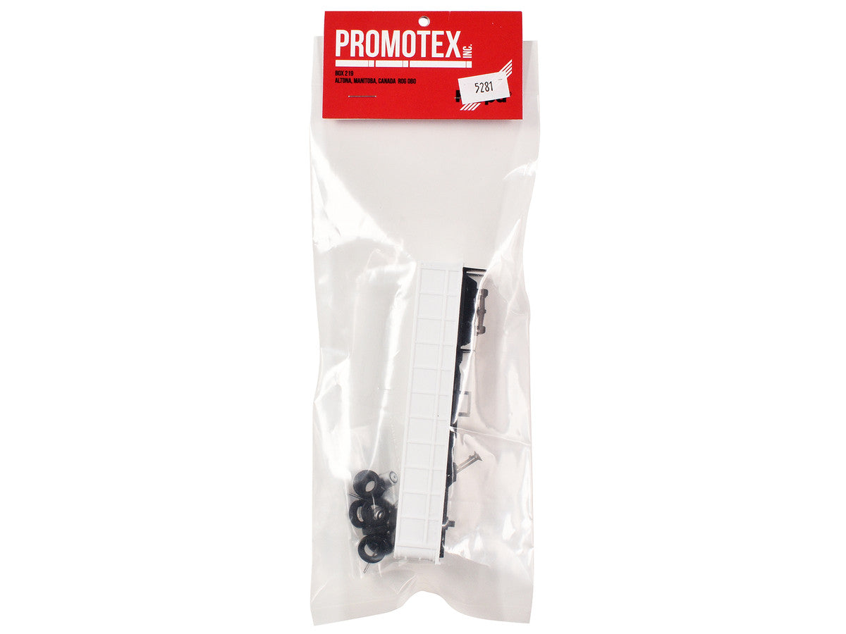 36ft Gravel Trailer White 1/87 (HO) Plastic Model by Promotex by Promotex