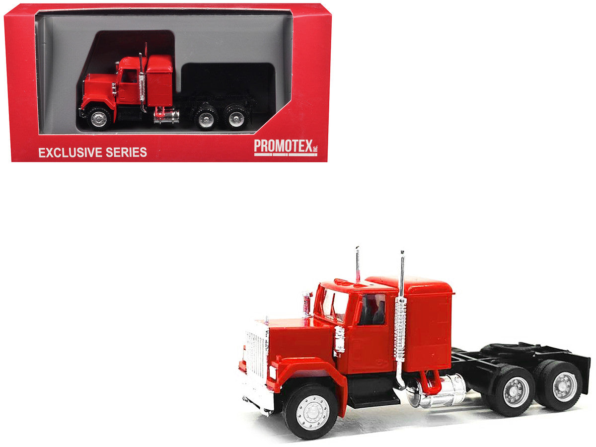 GMC Sleeper Cab Red 1/87 (HO) Plastic Model Car by Promotex by Promotex