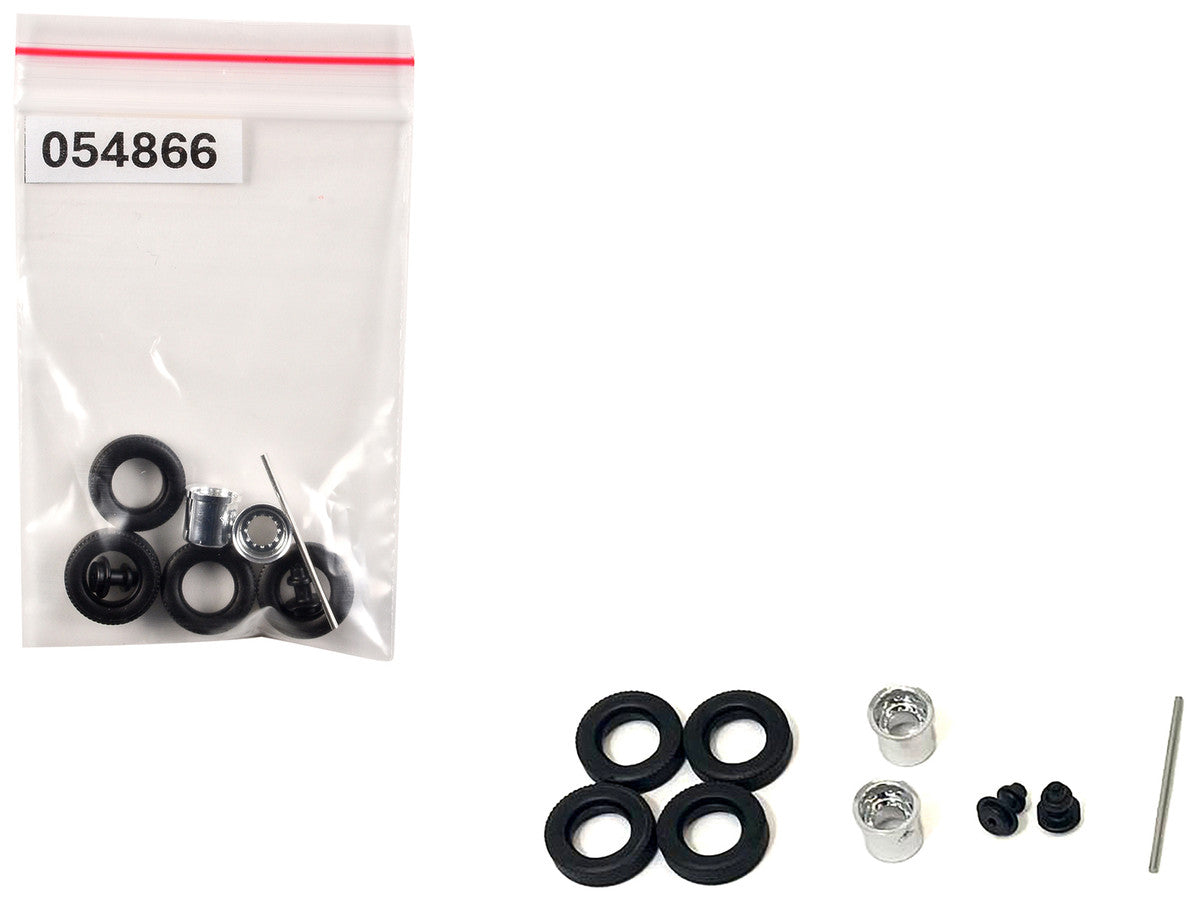 Rear Hypoid Wheelset Chrome 1/87 (HO) Plastic Model by Promotex by Promotex
