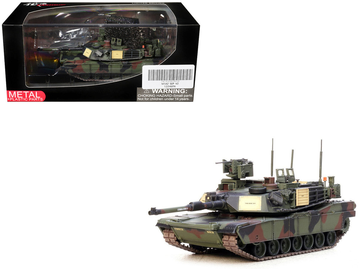 General Dynamics M1A2 SEP V2 Abrams Tank "2nd Battalion 9th Infantry Regiment 2nd Infantry Division South Korea" United States Army 1/72 Diecast Model by Panzerkampf by Panzerkampf