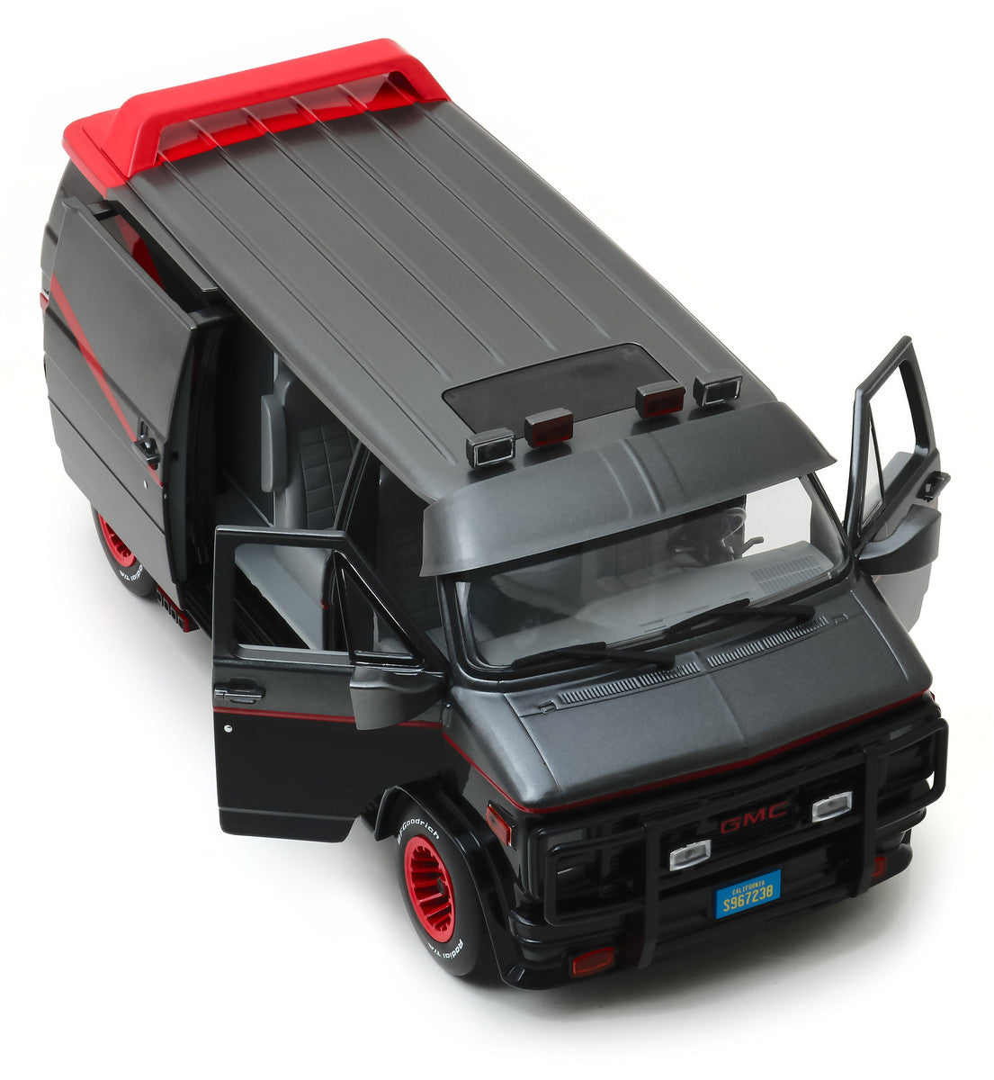 1983 GMC Vandura Black "The A-Team" (1983-1987) TV Series 1/18 Diecast Model Car by Greenlight by Greenlight