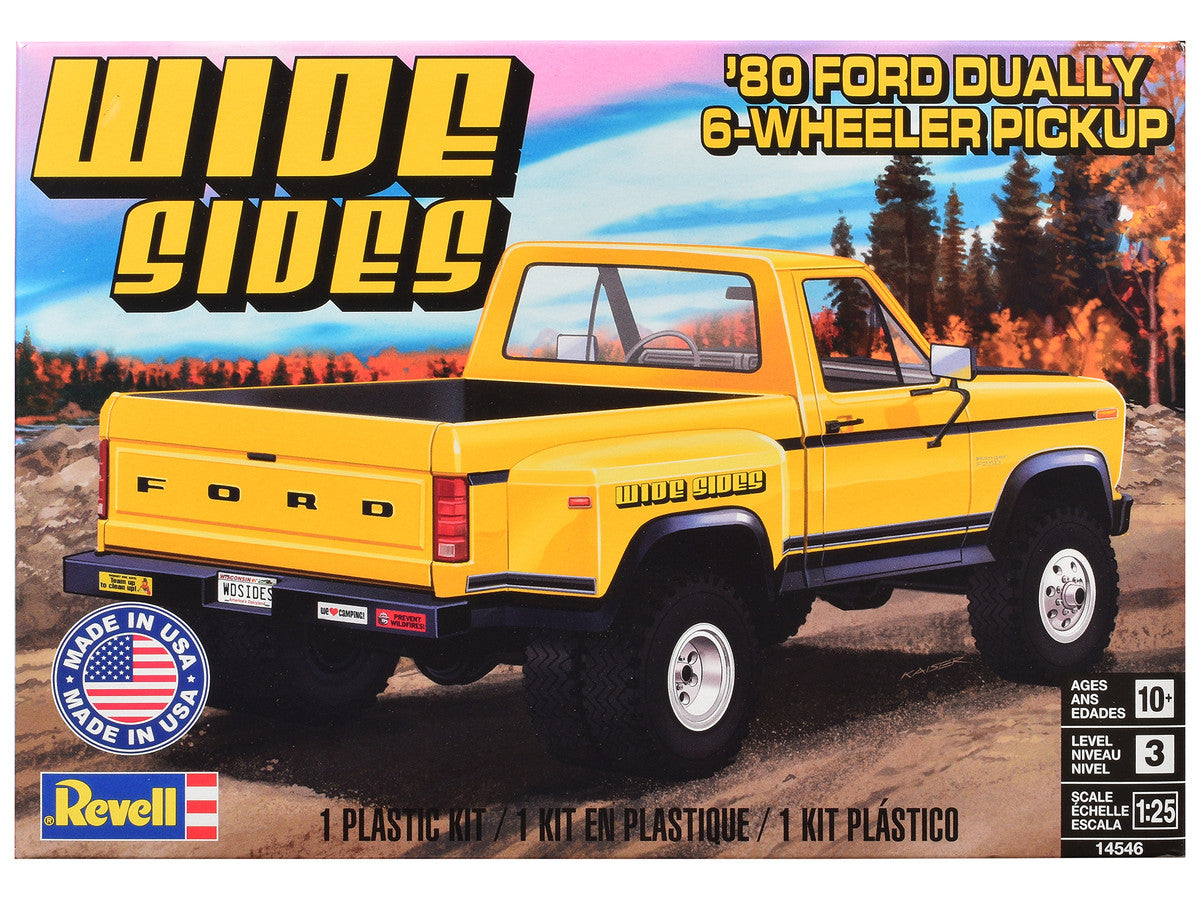 Level 3 Model Kit 1980 Ford F-150 Dually Pickup Truck 1/25 Scale Model by Revell by Revell