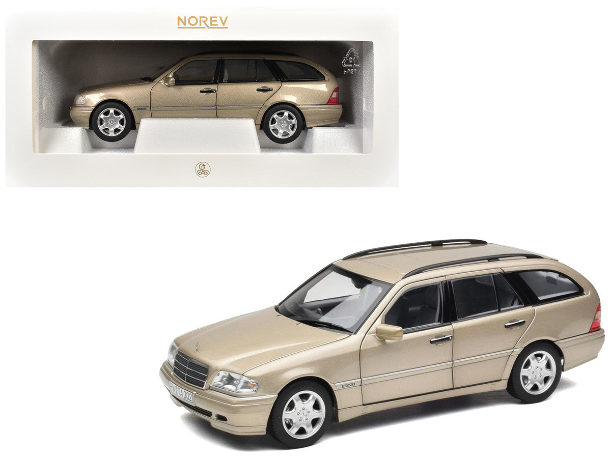 1997 Mercedes-Benz C-Class T-Model Smoke Silver Metallic 1/18 Diecast Model Car by Norev by Norev