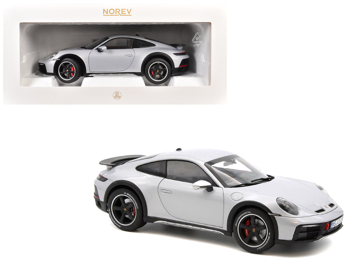2023 Porsche 911 Dakar Ice Gray Metallic 1/18 Diecast Model Car by Norev by Norev