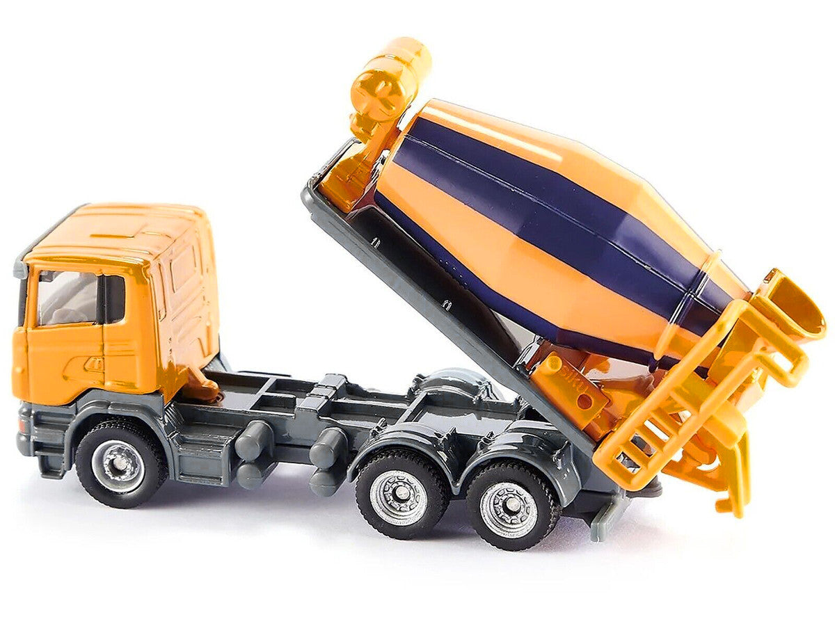 Scania Mixer Truck Yellow 1/87 (HO) Diecast Model by Siku by SIKU