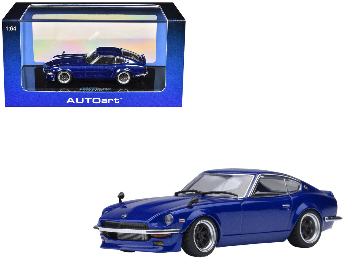 Nissan Fairlady Z RHD (Right Hand Drive) "Akuma No Z" Blue Metallic "Wangan Midnight - Comic #1 Version" Manga 1/64 Model Car by Autoart by Autoart