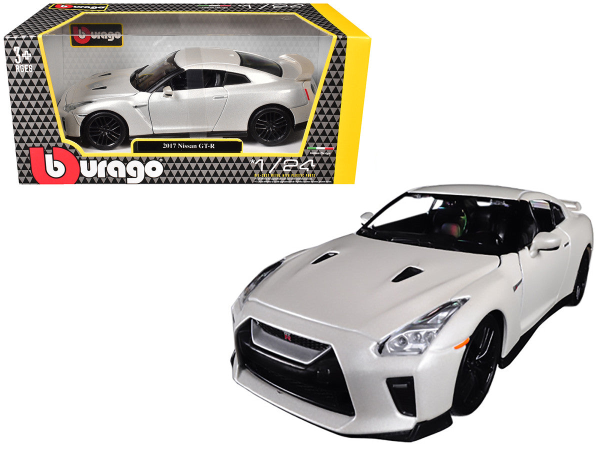 2017 Nissan GT-R R35 White 1/24 Diecast Model Car by Bburago by Bburago
