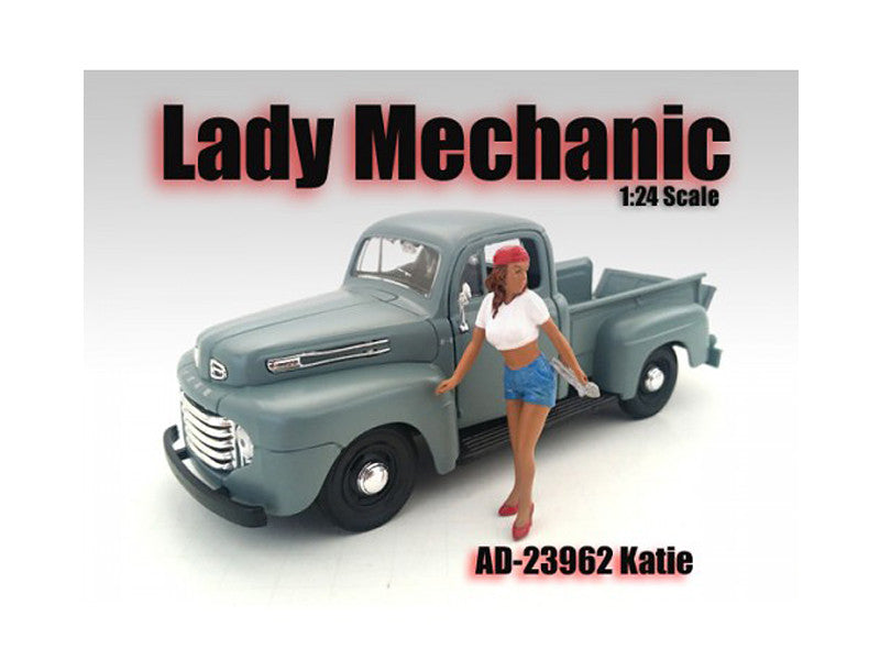 Lady Mechanic Katie Figurine for 1/24 Scale Models by American Diorama by American Diorama