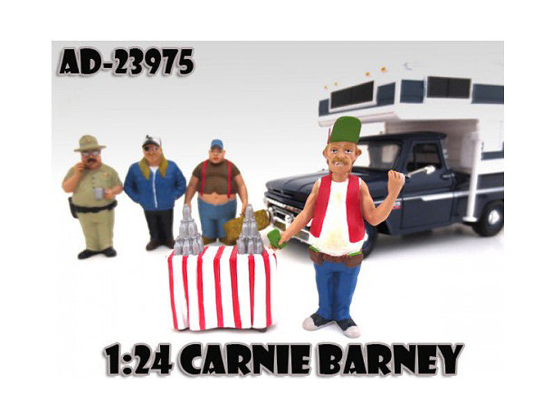 Carnie Barney "Trailer Park" Figure For 1:24 Scale Model Cars by American Diorama by American Diorama