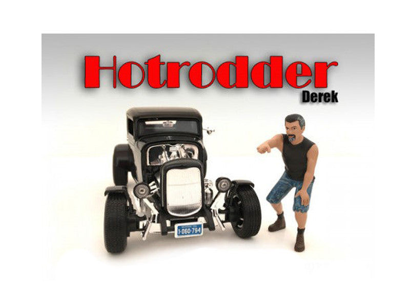 "Hotrodders" Derek Figure For 1:18 Scale Models by American Diorama by American Diorama