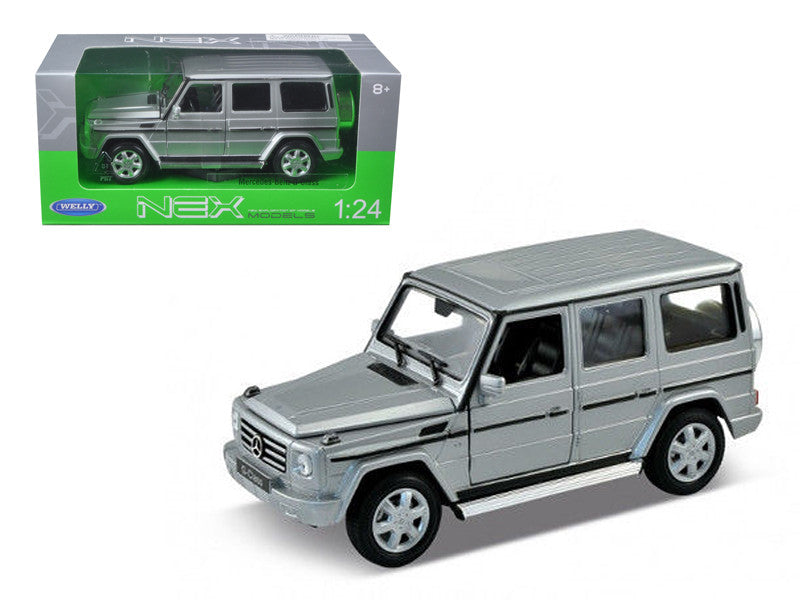 Mercedes Benz G Class Wagon Silver 1/24-1/27 Diecast Model Car by Welly by Welly