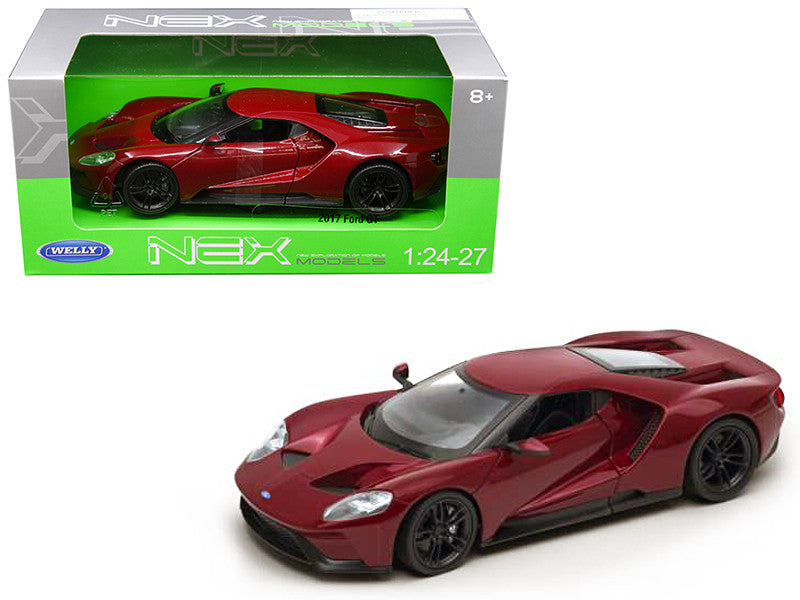 2017 Ford GT Red 1/24 - 1/27 Diecast Model Car by Welly by Welly