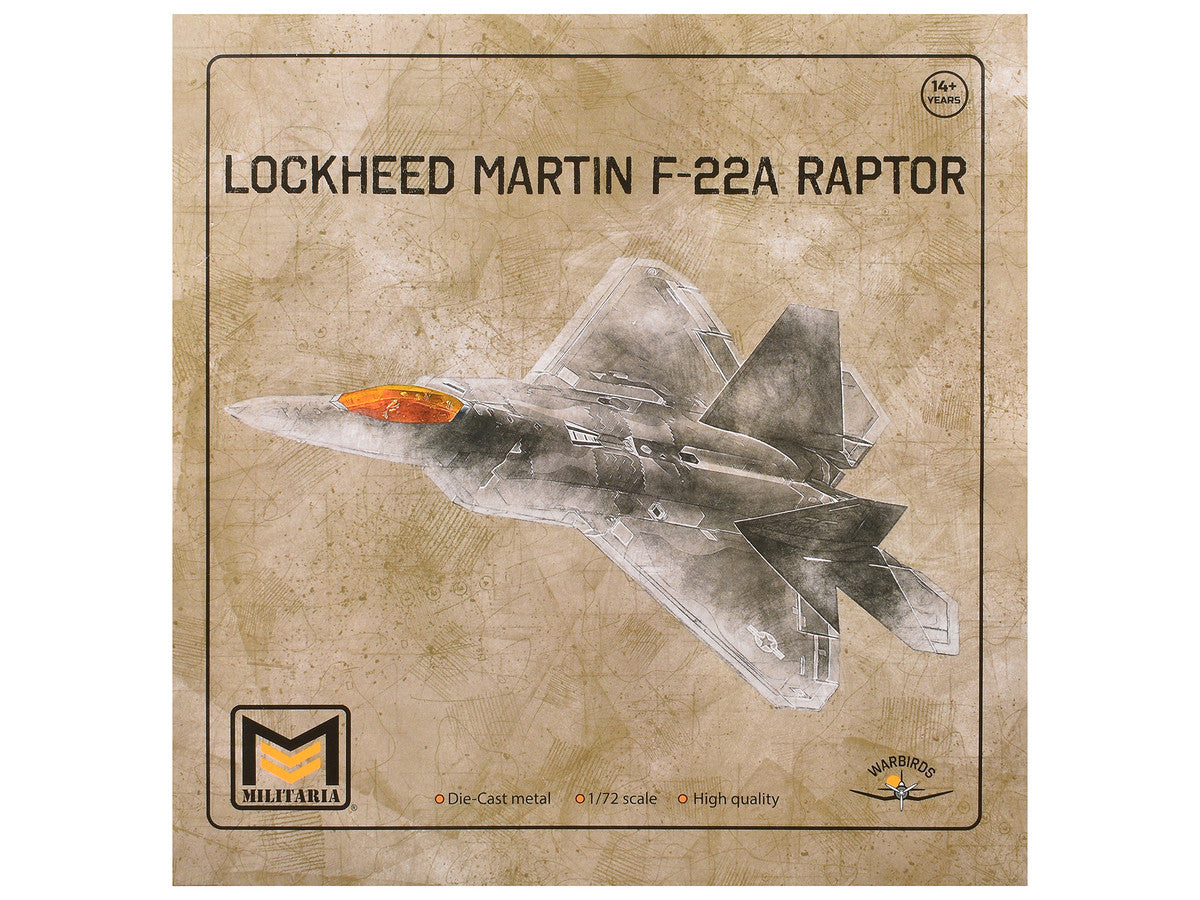Lockheed Martin F-22A Raptor Aircraft "1st FW 94th FS" United States Air Force 1/72 Diecast Model by Militaria Die Cast by Militaria Die Cast