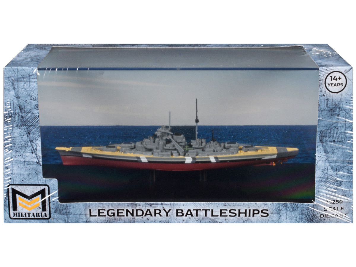 Bismarck Battleship "German Navy" (1941) "Legendary Battleships" Series 1/1250 Diecast Model by Militaria Die Cast by Militaria Die Cast