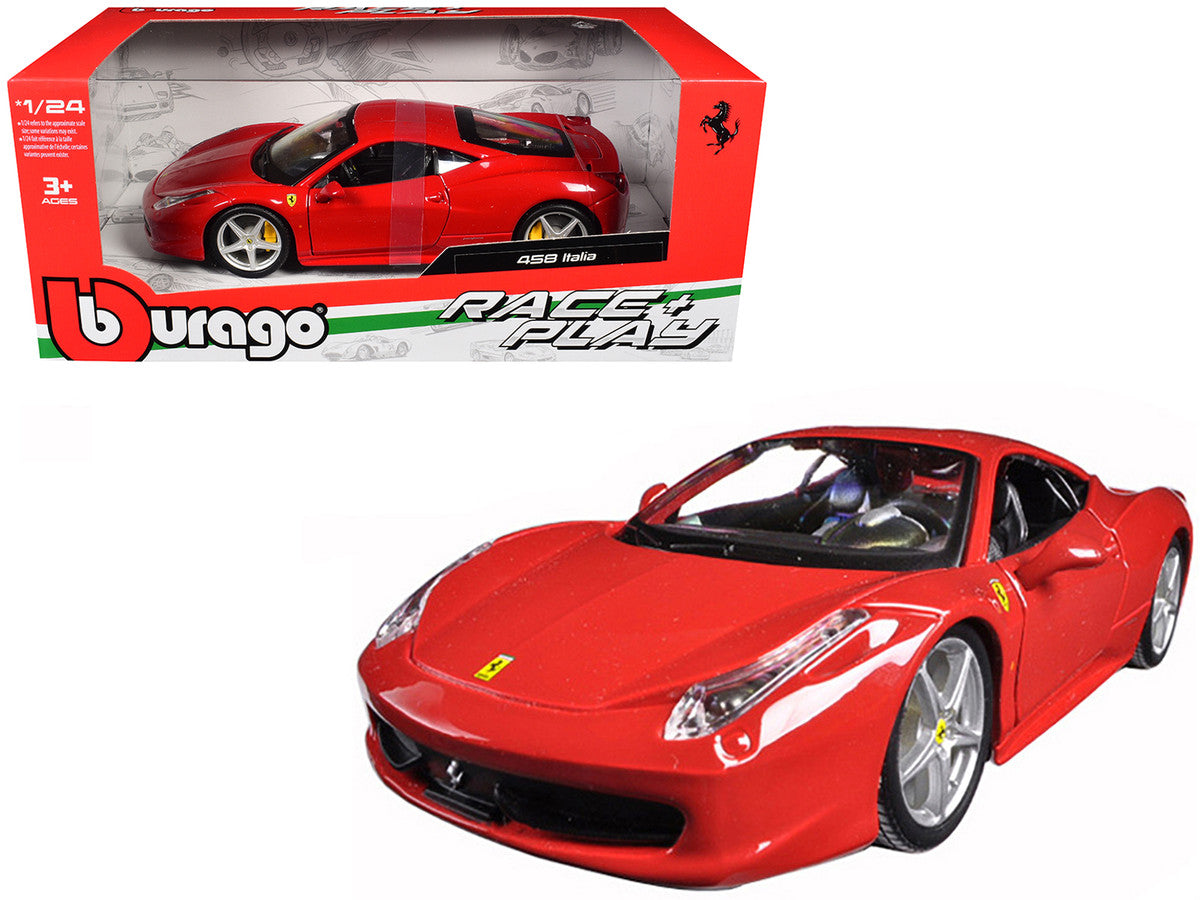 Ferrari 458 Italia Red 1/24 Diecast Model Car by Bburago by Bburago