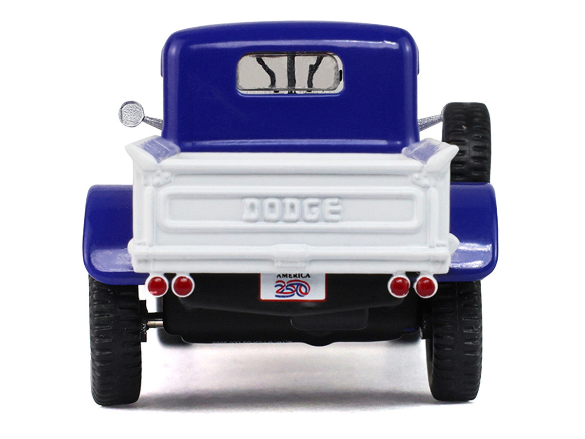 1946 Dodge Power Wagon Pickup Truck Red White and Blue "America 250 Edition" "Anniversary Collection" Series 18 1/64 Diecast Model Car by Greenlight