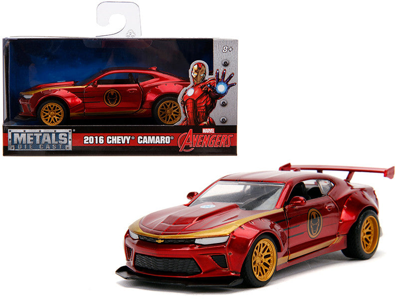 2016 Chevrolet Camaro "Iron Man" Theme "Marvel" Series 1/32 Diecast Model Car by Jada by Jada