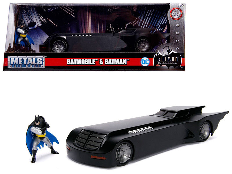 Batmobile with Batman Diecast Figure "Animated Series" DC Comics Series 1/24 Diecast Model Car by Jada by Jada