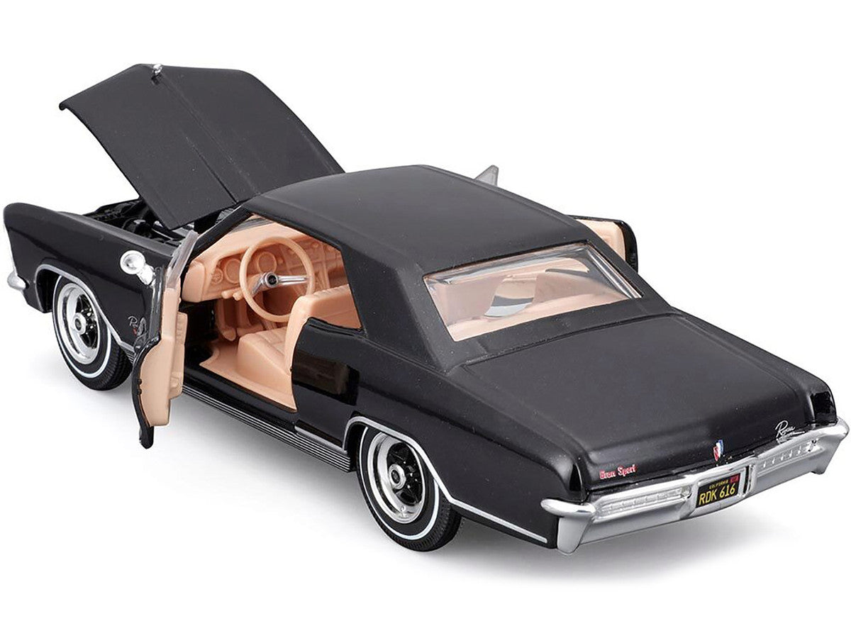 1965 Buick Riviera Gran Sport Black Metallic "Special Edition" Series 1/26 Diecast Model Car by Maisto by Maisto