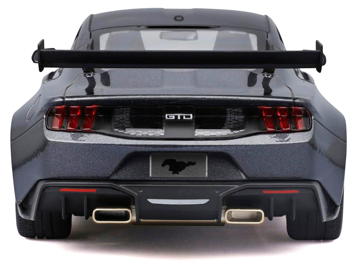 2025 Ford Mustang GTD Dark Gray Metallic with Black Top "Special Edition" Series 1/18 Diecast Model Car by Maisto by Maisto