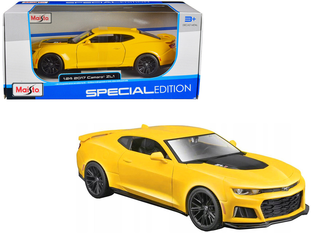 2017 Chevrolet Camaro ZL1 Yellow Metallic "Special Edition" 1/24 Diecast Model Car by Maisto by Maisto