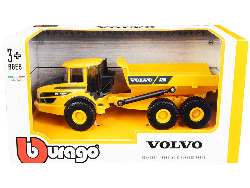 Volvo A25G Articulated Hauler Yellow 1/50 Diecast Model by Bburago by Bburago