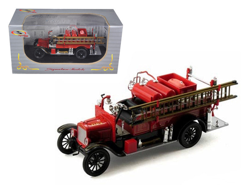 1926 Ford Model T Fire Engine Red and Black 1/32 Diecast Model by Signature Models by Signature Models
