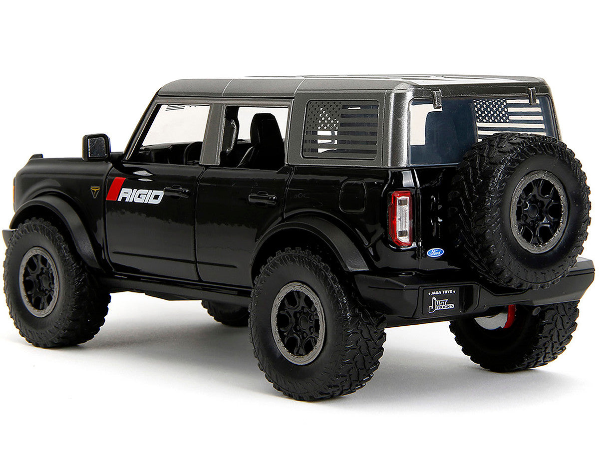 2021 Ford Bronco Badlands Black "Rigid" with Extra Wheels "Just Trucks" Series 1/24 Diecast Model Car by Jada by Jada