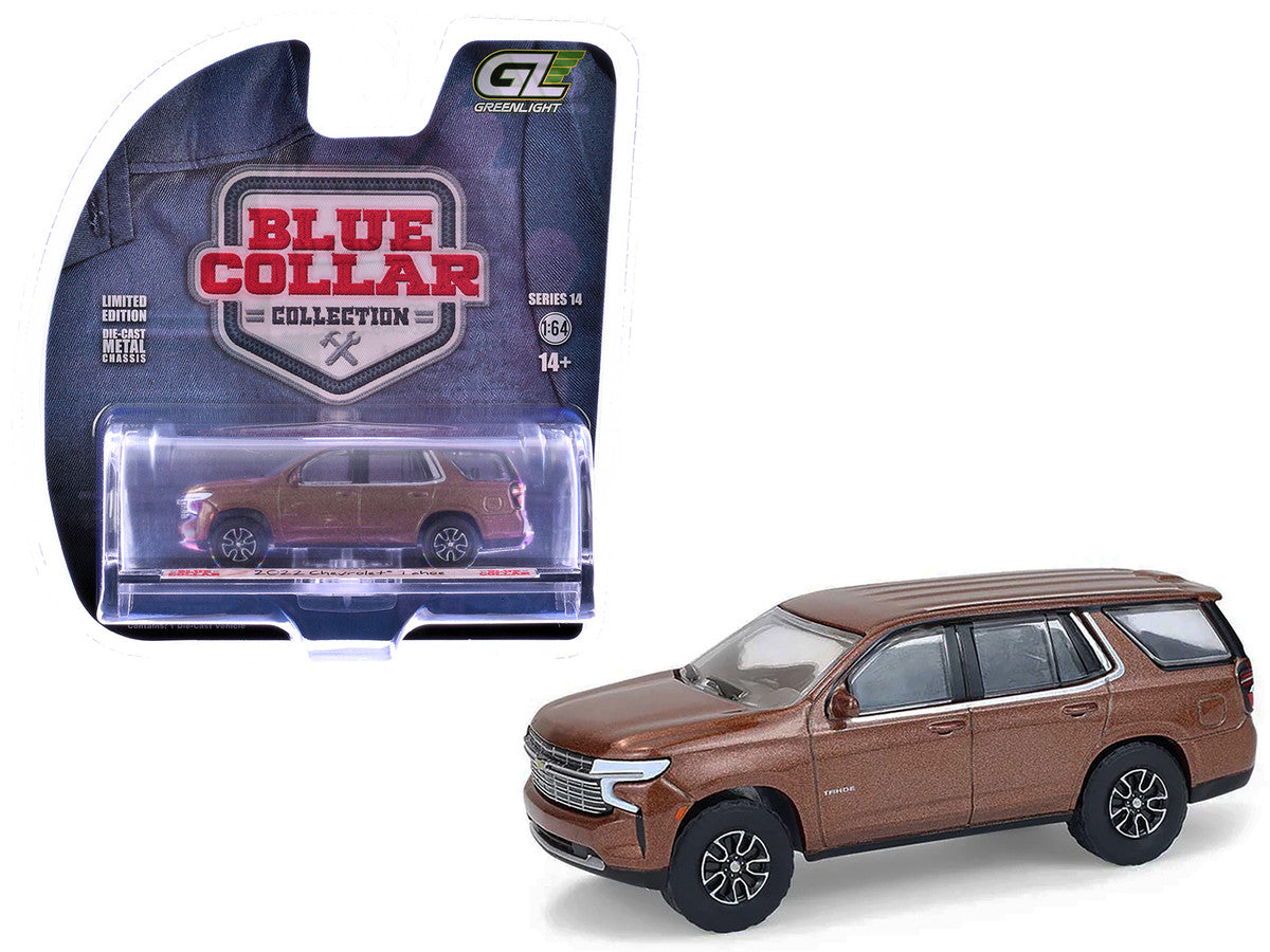 2022 Chevrolet Tahoe Auburn Metallic "Blue Collar Collection" Series 14 1/64 Diecast Model Car by Greenlight by Greenlight