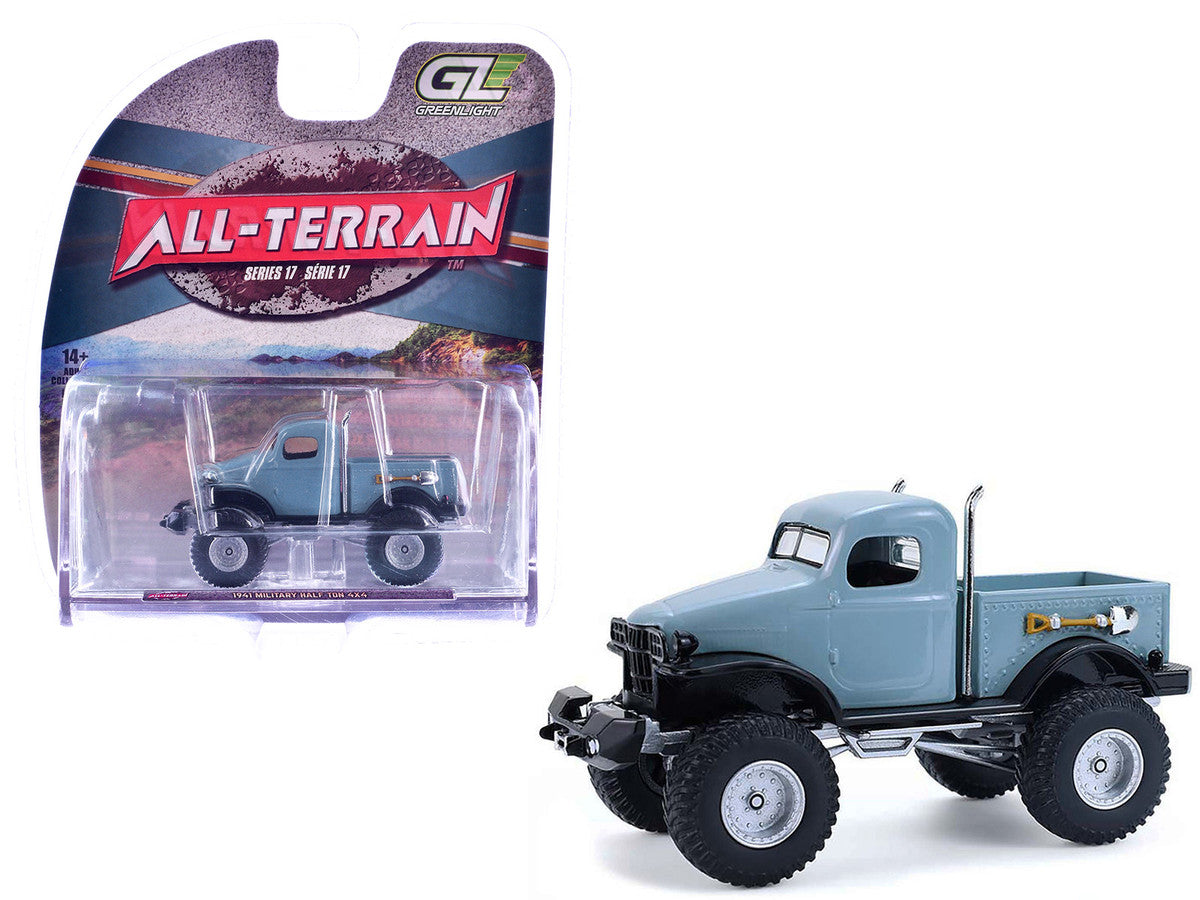 1941 Military Half Ton 4x4 Truck Slate Blue "All Terrain" Series 17 1/64 Diecast Model Car by Greenlight by Greenlight