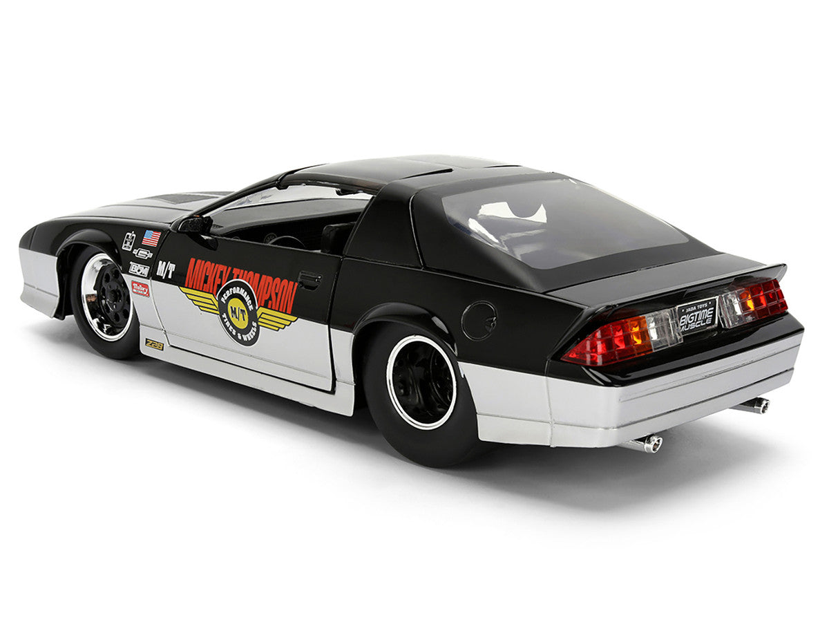 1985 Chevrolet Camaro Z28 "Mickey Thompson" Black and Silver Metallic "Bigtime Muscle" Series 1/24 Diecast Model Car by Jada by Jada