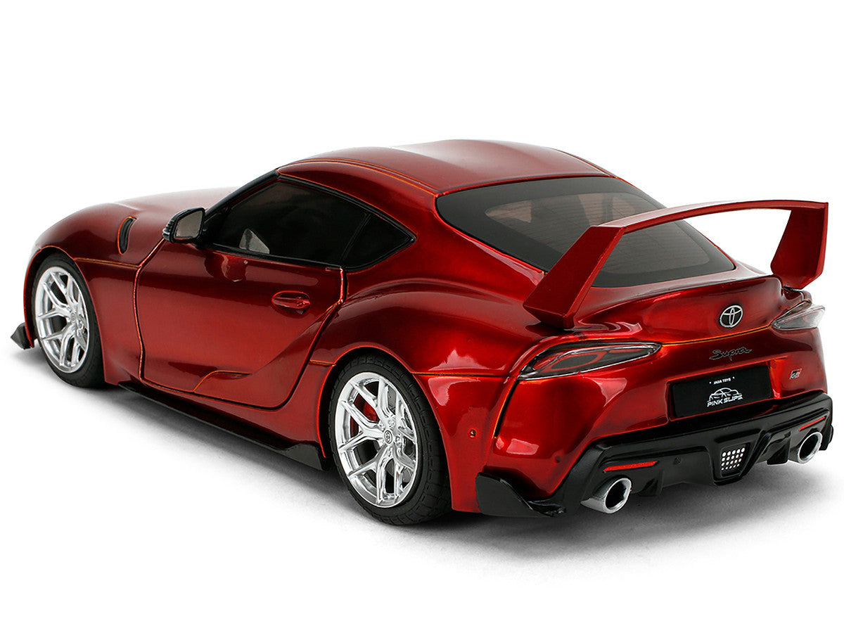 Toyota GR Supra Red Metallic "Pink Slips" Series 1/18 Diecast Model Car by Jada by Jada
