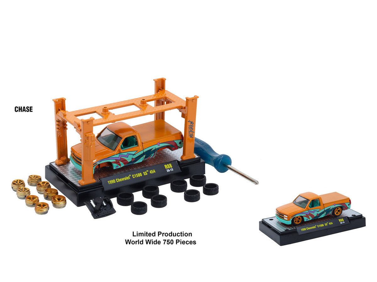 Model Kit 3 piece Car Set Release #88 Limited Edition to 4800 pieces Worldwide 1/64 Diecast Models by M2 Machines by M2
