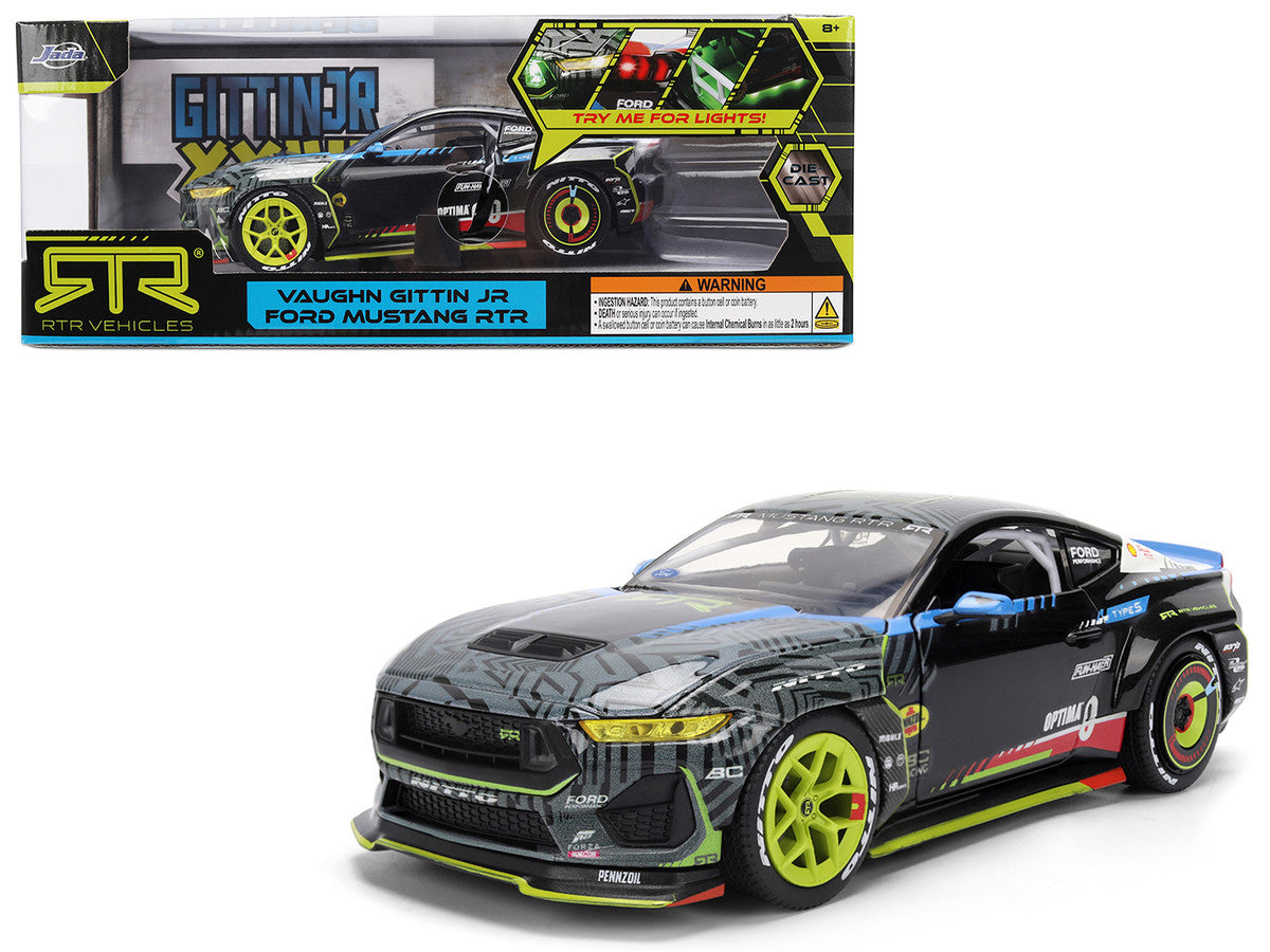 Ford Mustang RTR #25 Vaughn Gittin Jr. "Formula Drift PRO Championship" (2025) with Lights "RTR Vehicles" Series 1/24 Diecast Model Car by Jada by Jada