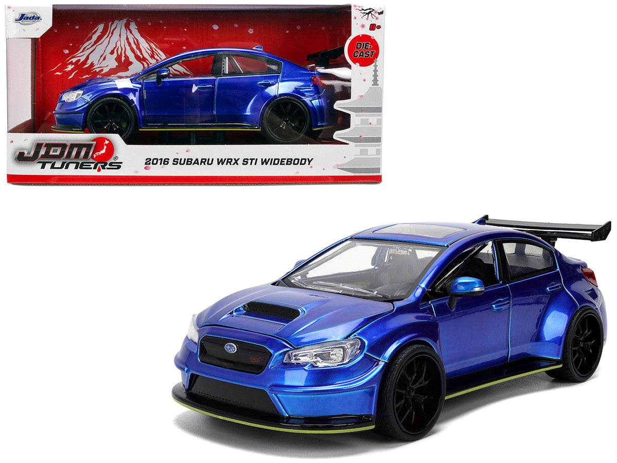 2016 Subaru WRX STI Widebody Blue Metallic "JDM Tuners" Series 1/24 Diecast Model Car by Jada by Jada