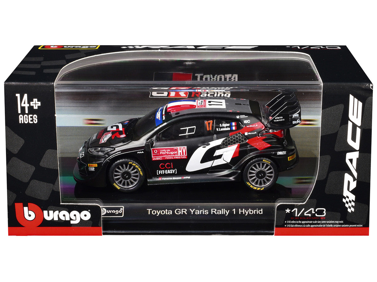 Toyota GR Yaris Rally1 Hybrid #17 Sebastien Ogier - Vincent Landais "Toyota Gazoo Racing WRT" "World Rally Championship" (2024) "Race" Series 1/43 Diecast Model Car by Bburago by Bburago