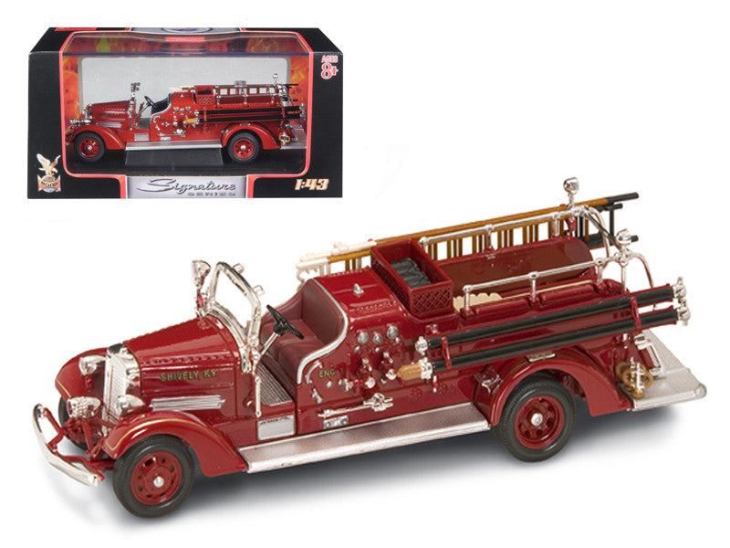 1938 Ahrens Fox VC Fire Engine Red 1/43 Diecast Model by Road Signature by Road Signature