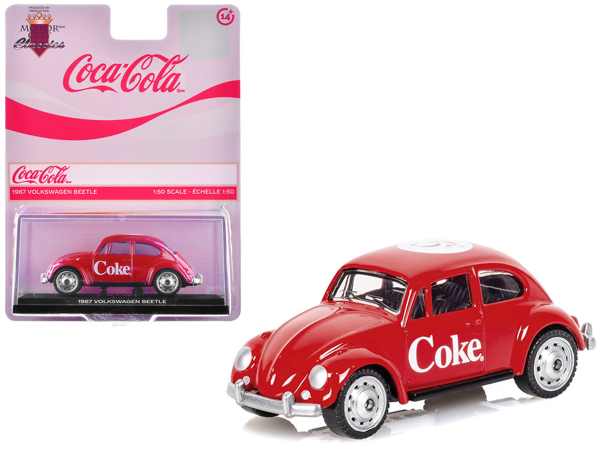 1967 Volkswagen Beetle "Coca-Cola" Red 1/50 Diecast Model by Motorcity Classics by Motorcity Classics