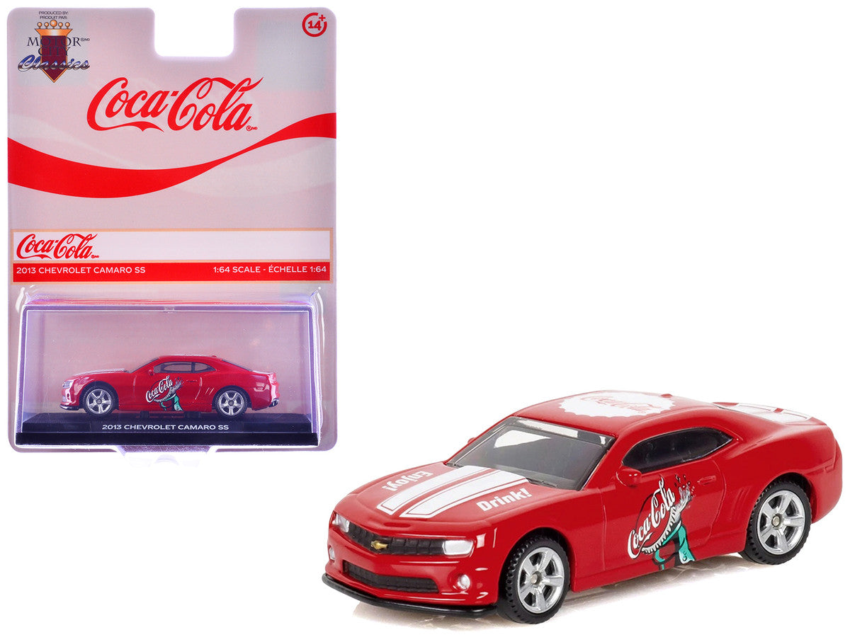 2013 Chevrolet Camaro SS "Coca-Cola" Red with White Stripes 1/64 Diecast Model by Motorcity Classics by Motorcity Classics