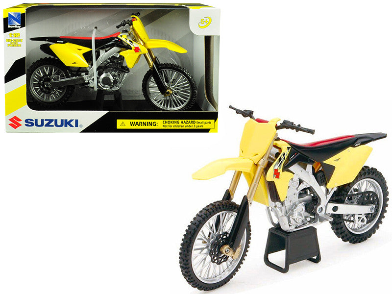 Suzuki RM-Z450 Yellow 1/12 Motorcycle Model by New Ray by New Ray