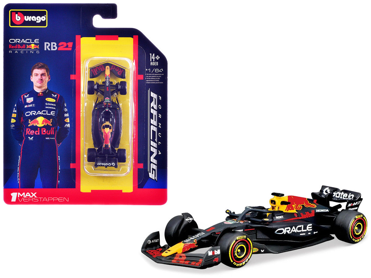Red Bull Racing RB21 #1 Max Verstappen Formula One F1 World Championship (2025) "Formula Racing" Series 1/64 Diecast Model Car by Bburago by Bburago