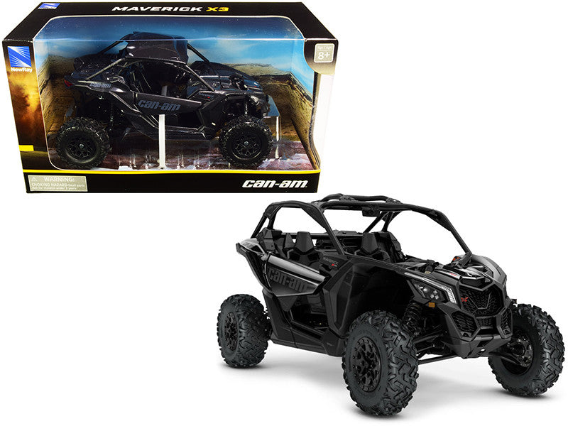 CAN-AM Maverick X3 ATV Triple Black 1/18 Diecast Model by New Ray by New Ray