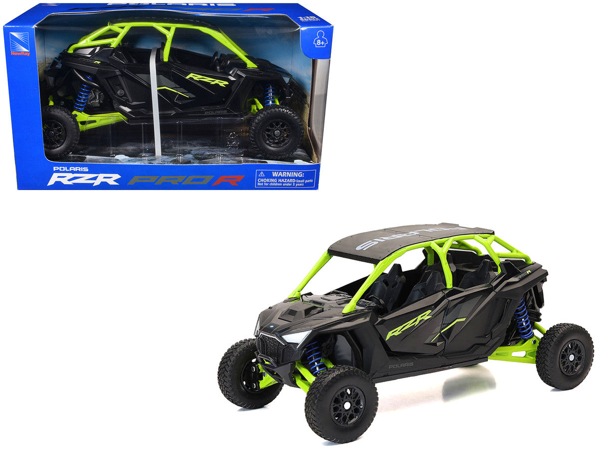 Polaris RZR Pro R UTV Black and Lime Green 1/18 Diecast Model by New Ray by New Ray