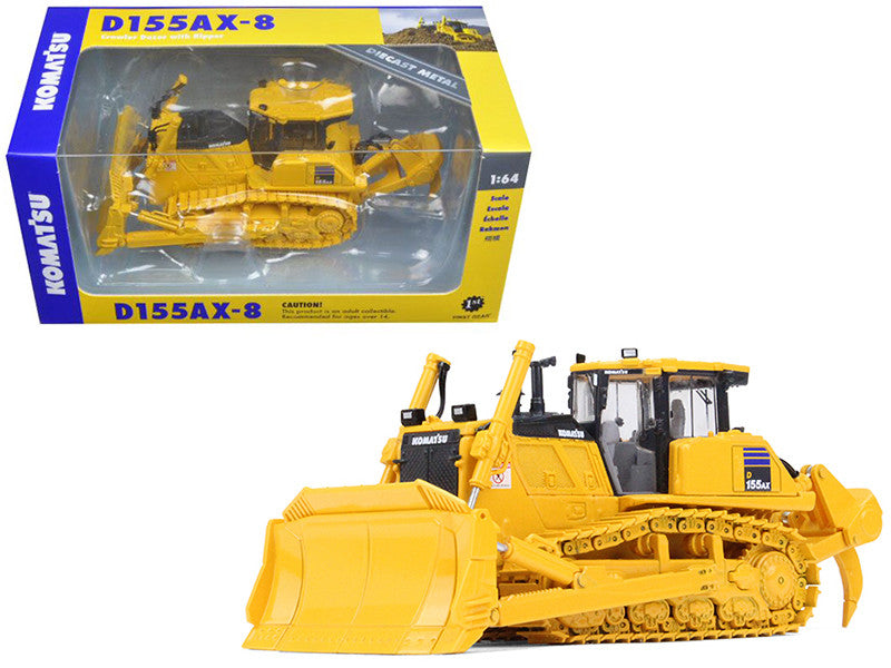 Komatsu D155AX-8 Sigmadozer with Ripper 1/64 Diecast Model by First Gear by First Gear
