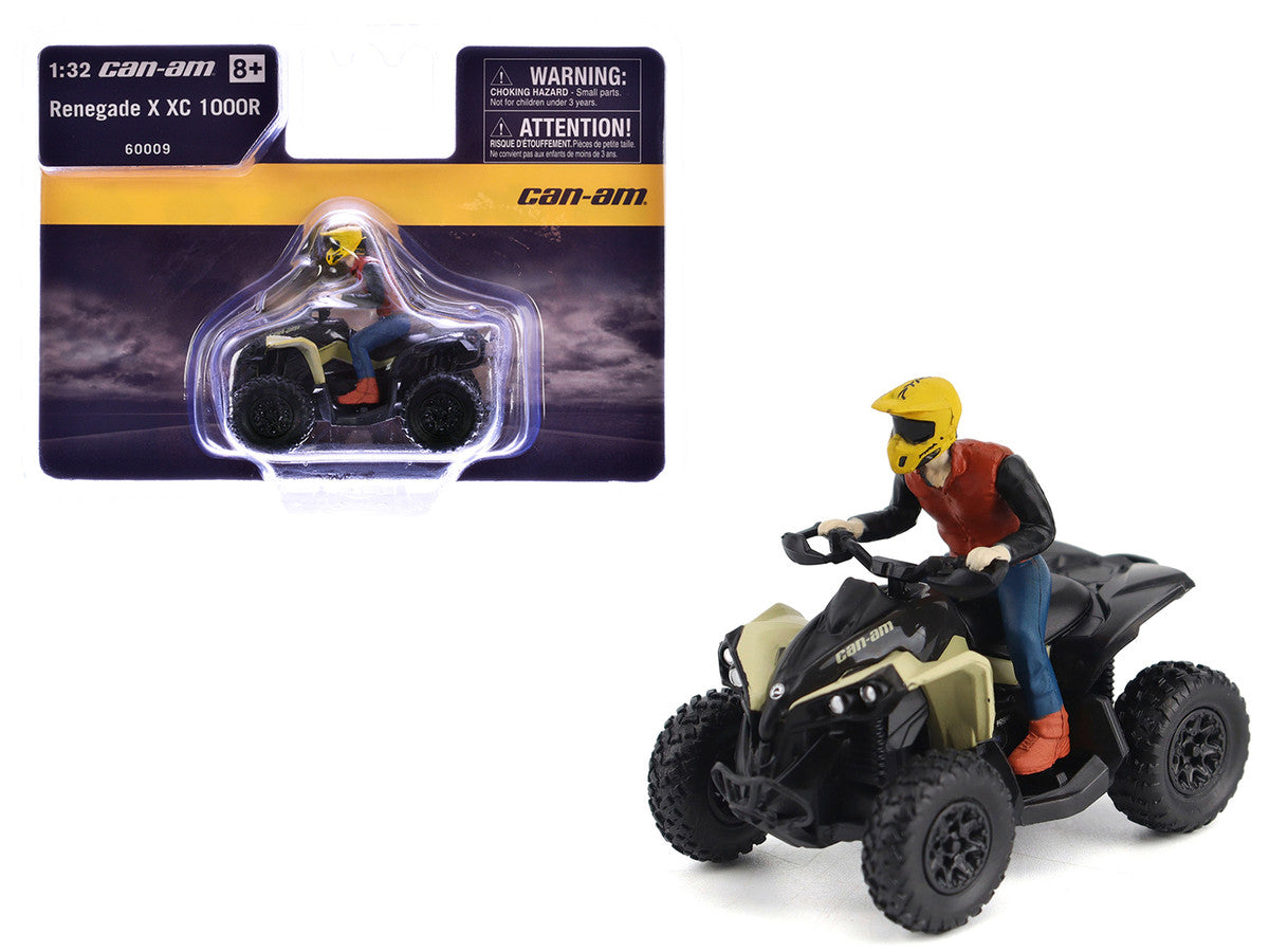Can-Am Renegade X XC 1000R ATV Desert Tan with Driver Figure 1/32 Diecast Model by BRP Models by BRP Models