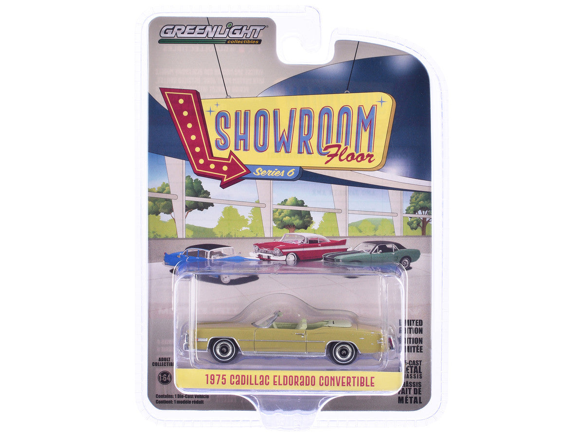 1975 Cadillac Eldorado Convertible Florentine Gold Firemist "Showroom Floor" Series 6 1/64 Diecast Model Car by Greenlight by Greenlight