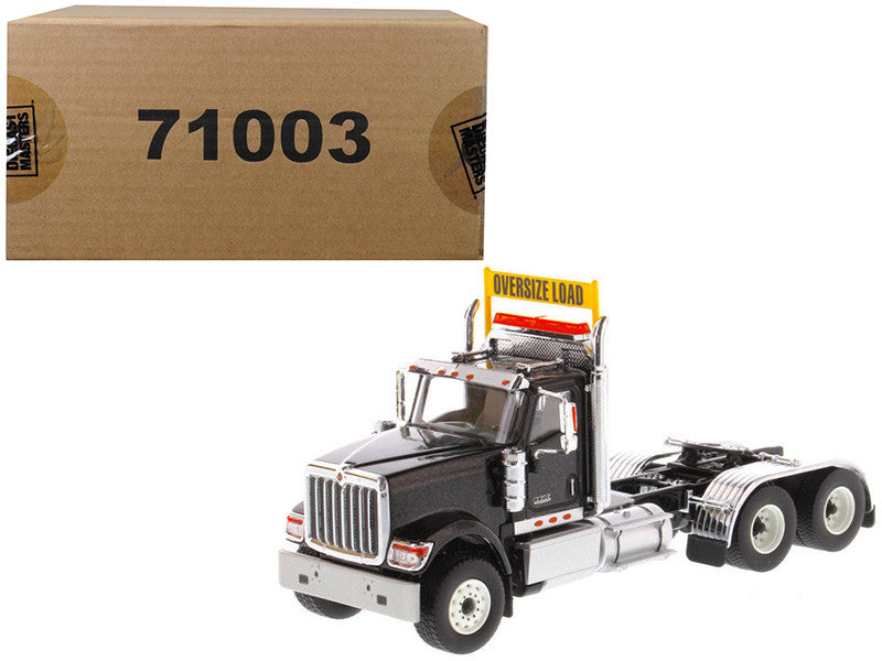 International HX520 Day Cab Tandem Tractor Black 1/50 Diecast Model by Diecast Masters by Diecast Masters