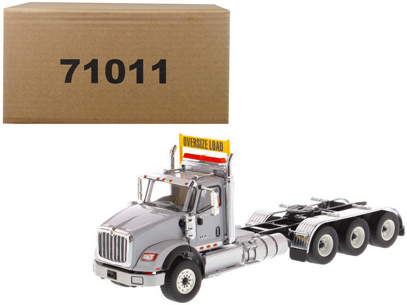 International HX620 Day Cab Tridem Tractor Light Grey 1/50 Diecast Model by Diecast Masters by Diecast Masters